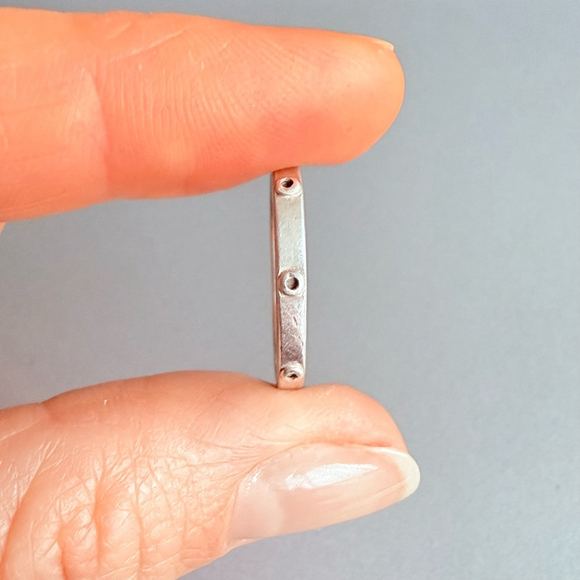 Silpada Modernist Porthole Stackable Eternity Sterling Silver 925 Retired Ring - Picture 2 of 8